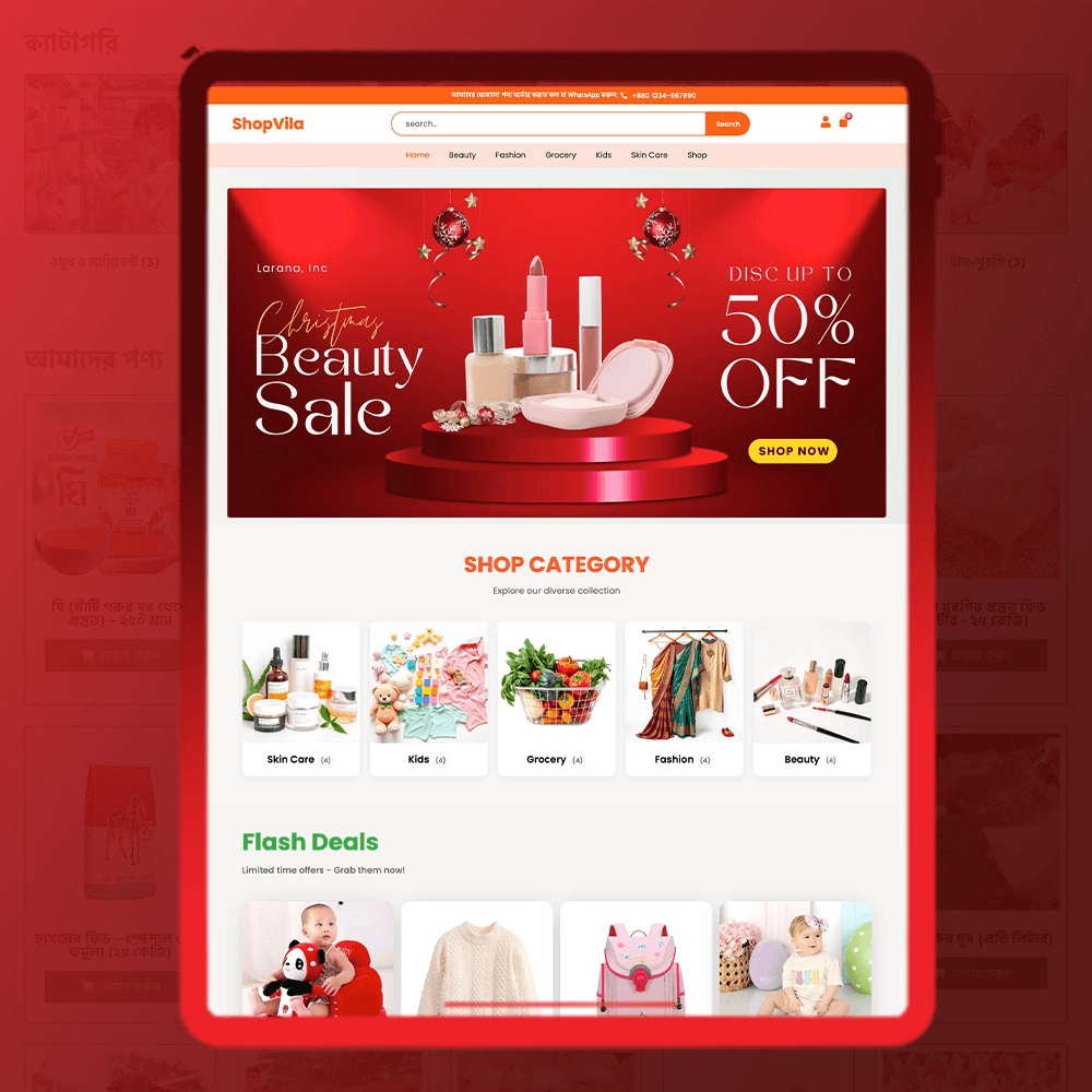 Shopvila – Wp Ecommerce Website Template